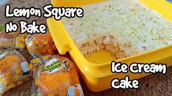 LEMON SQUARE ICE CREAM CAKE | How to make no bake ice cream cake | Taste Buds PH thumbnail