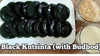 BLACK KUTSINTA WITH BUDBOD (PANG NEGOSYO) | How to make Black Kutsinta | Taste Buds PH thumbnail