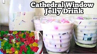 CATHEDRAL WINDOW JELLY DRINK | FOR BUSINESS | How to make Cathedral Window Jelly Drink thumbnail