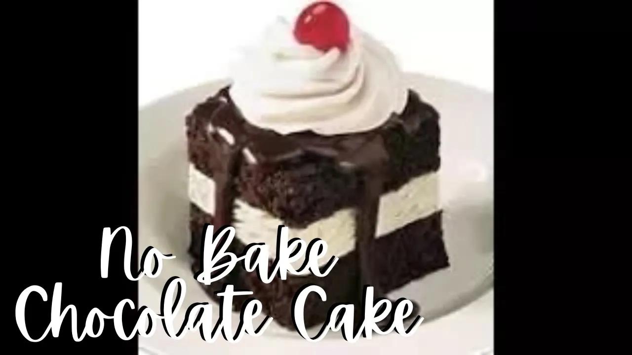 No Bake Chocolate Cake with Fudgee Bar thumbnail