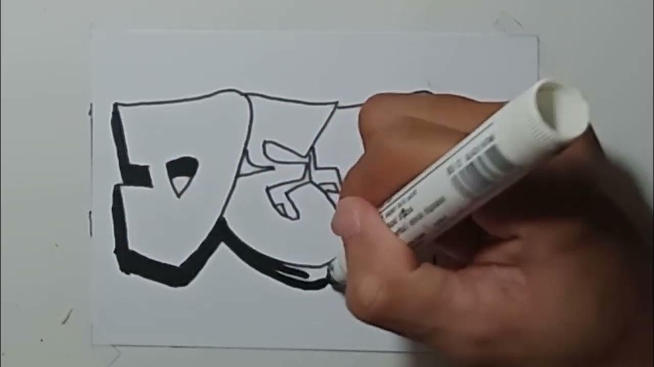 draw graffiti name DEDI thumbnail