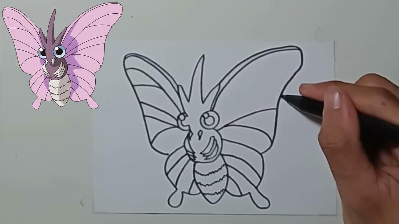 Draw pokemon VENOMOTH thumbnail