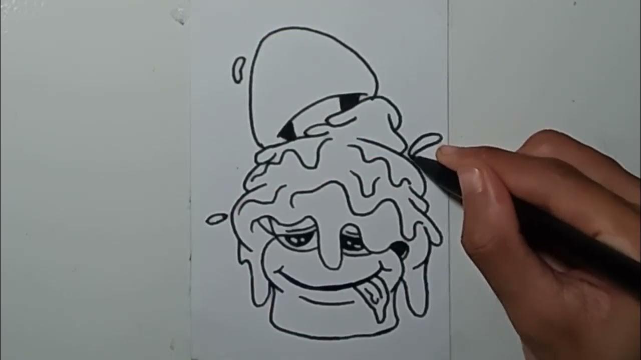 Drawing Cartoon Grafiti Gelato And Masroom thumbnail