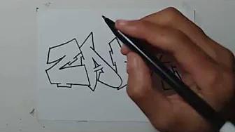 Menggambar Grafity Nama ZAKY thumbnail