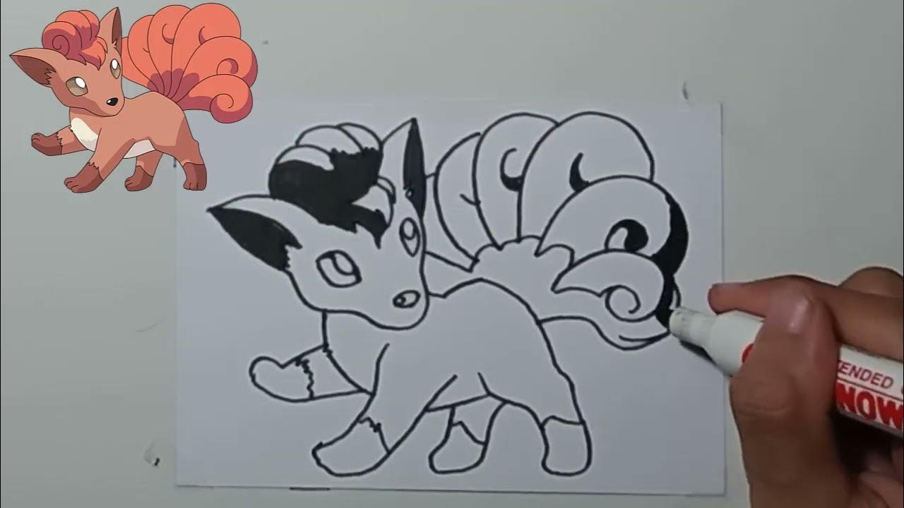 MENGGAMBAR POKEMON VULPIX DENGAN MUDAH thumbnail