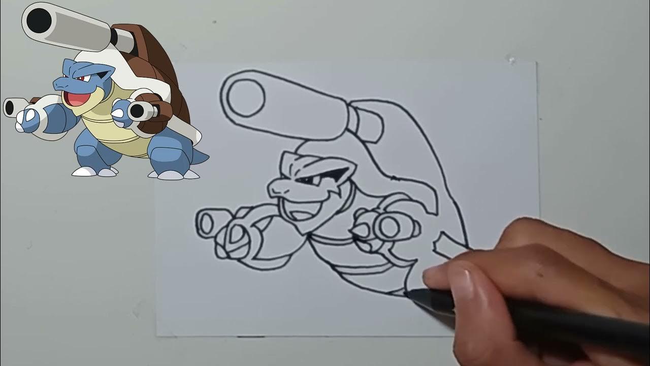 CARA MENGGAMBAR MEGA BLASTOISE DENGAN MUDAH thumbnail