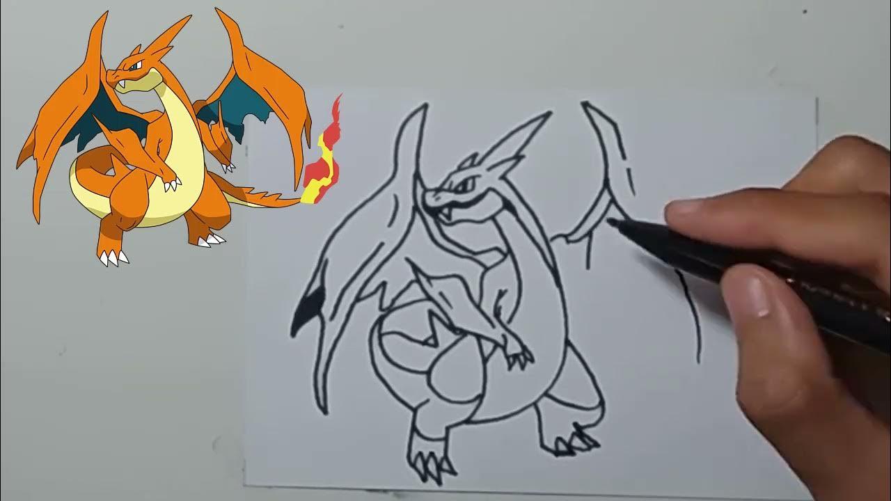 CARA MENGGAMBAR MEGA CHARIZARD Y DENGAN MUDAH thumbnail