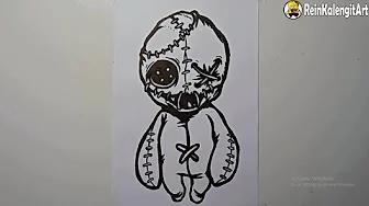 MENGGAMBAR GRAFITY VECTOR KARAKTER BONEKA MENYERAMKAN thumbnail