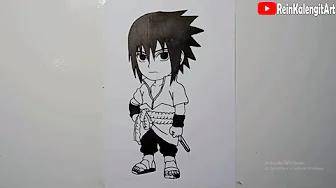 MENGGAMBAR SASUKEE UCHIHA CHIBI thumbnail