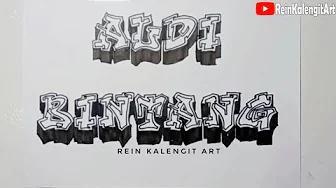 MENGGAMBAR GRAFITY NAMA ALDI BINTANG RIQUEST thumbnail