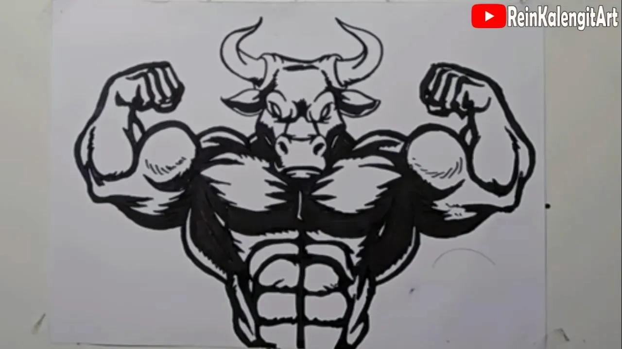 MENGGAMBAR GRAFITY VECTOR KARAKTER BANTENG BEROTOT KEKAR KEREN #87 thumbnail