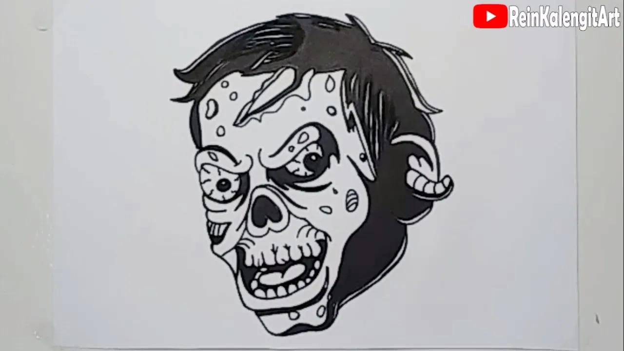 MENGGAMBAR GRAFITY VECTOR KARAKTER ZOMBIE #76 thumbnail