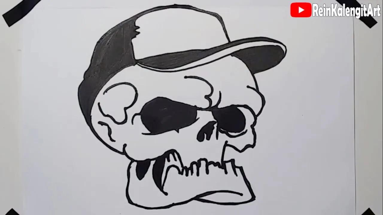 Menggambar Grafity Tengkorak Ber Topi Gaul #54 thumbnail