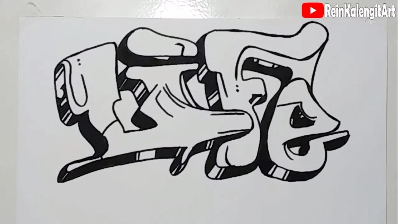 Menggambar Grafity Text LIFE keren thumbnail