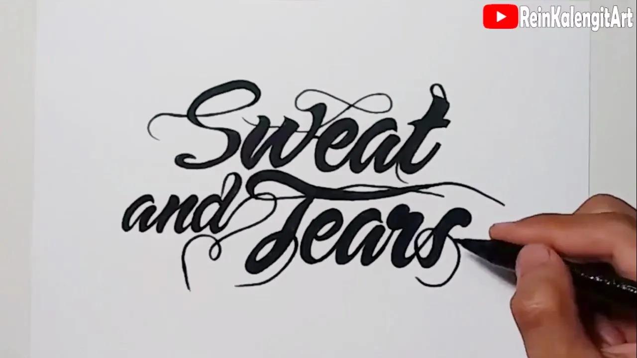 Menggambar Grafity text Typography indah thumbnail