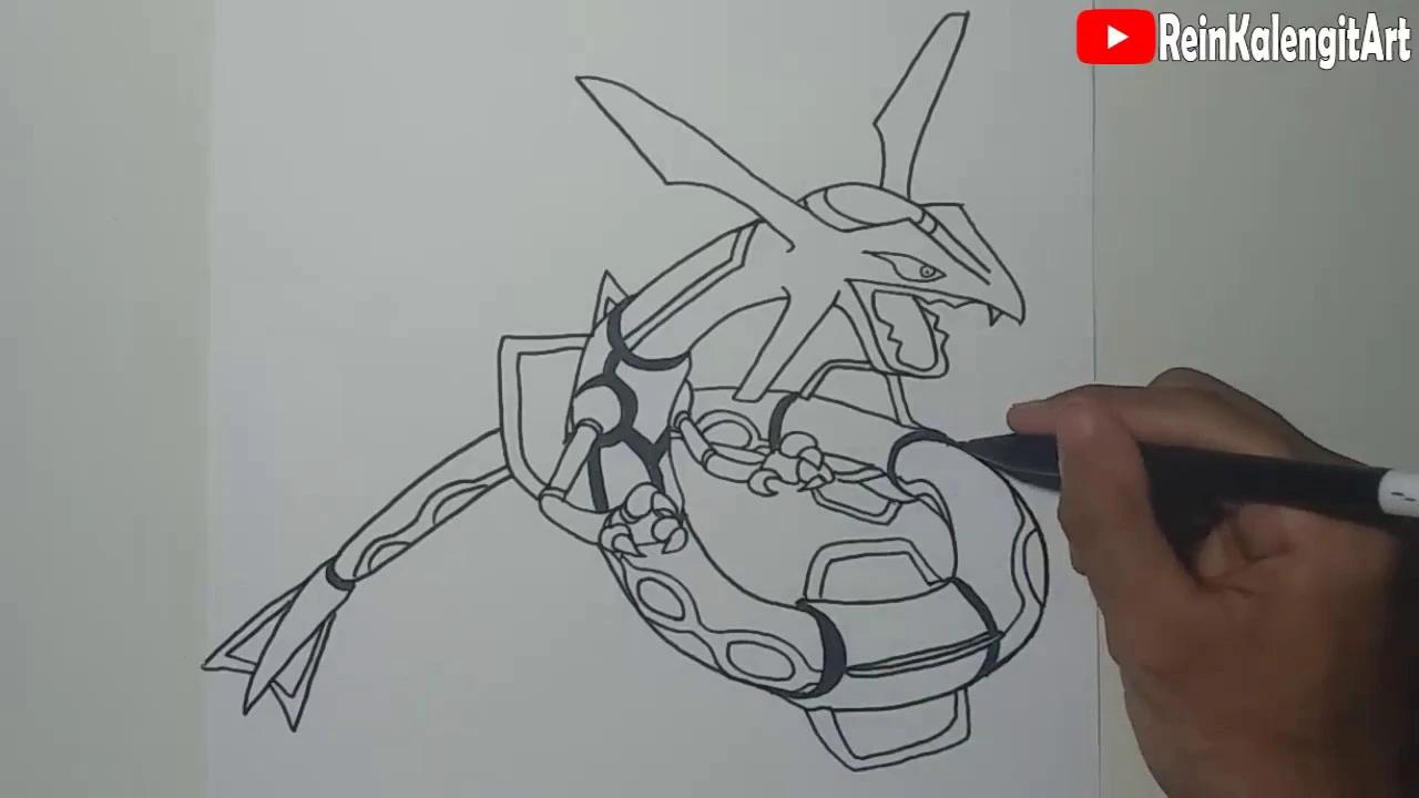 CARA MENGGAMBAR RAYQUAZA MUDAH BANGET thumbnail