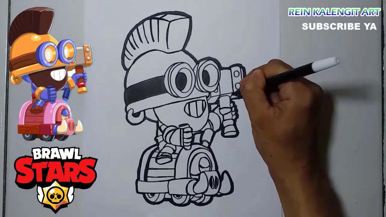 Menggambar HOG RIDER CARL | Brawl Stars thumbnail