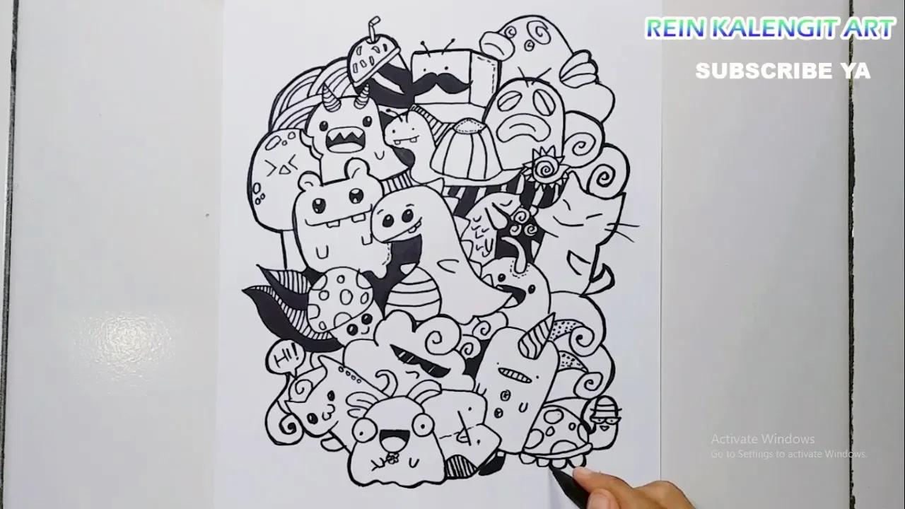 Menggambar Karakter Doodle Art Keren #1 thumbnail