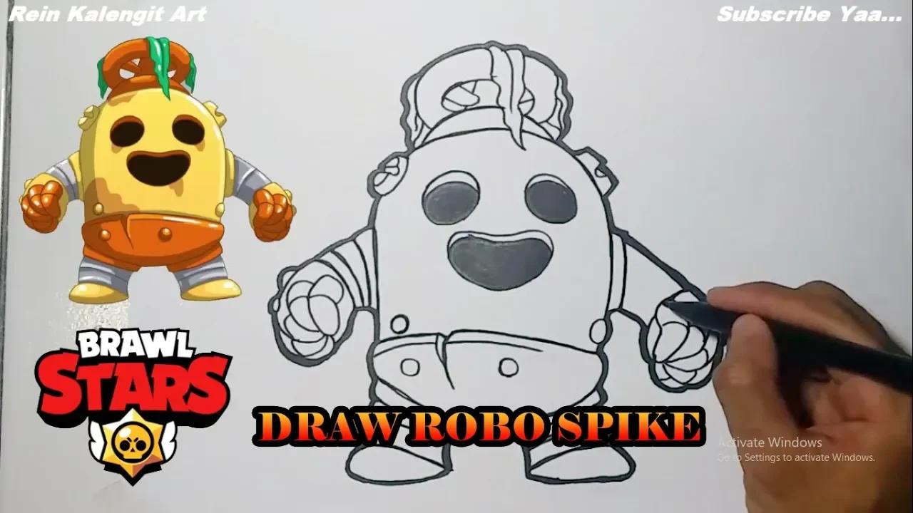 Menggambar ROBO SPIKE | Brawl Stars thumbnail