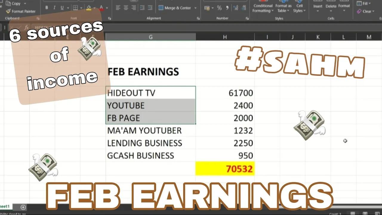 Stay at Home Mom with 6 Sources of Income | February Earnings | extra income 2023 | sahm thumbnail