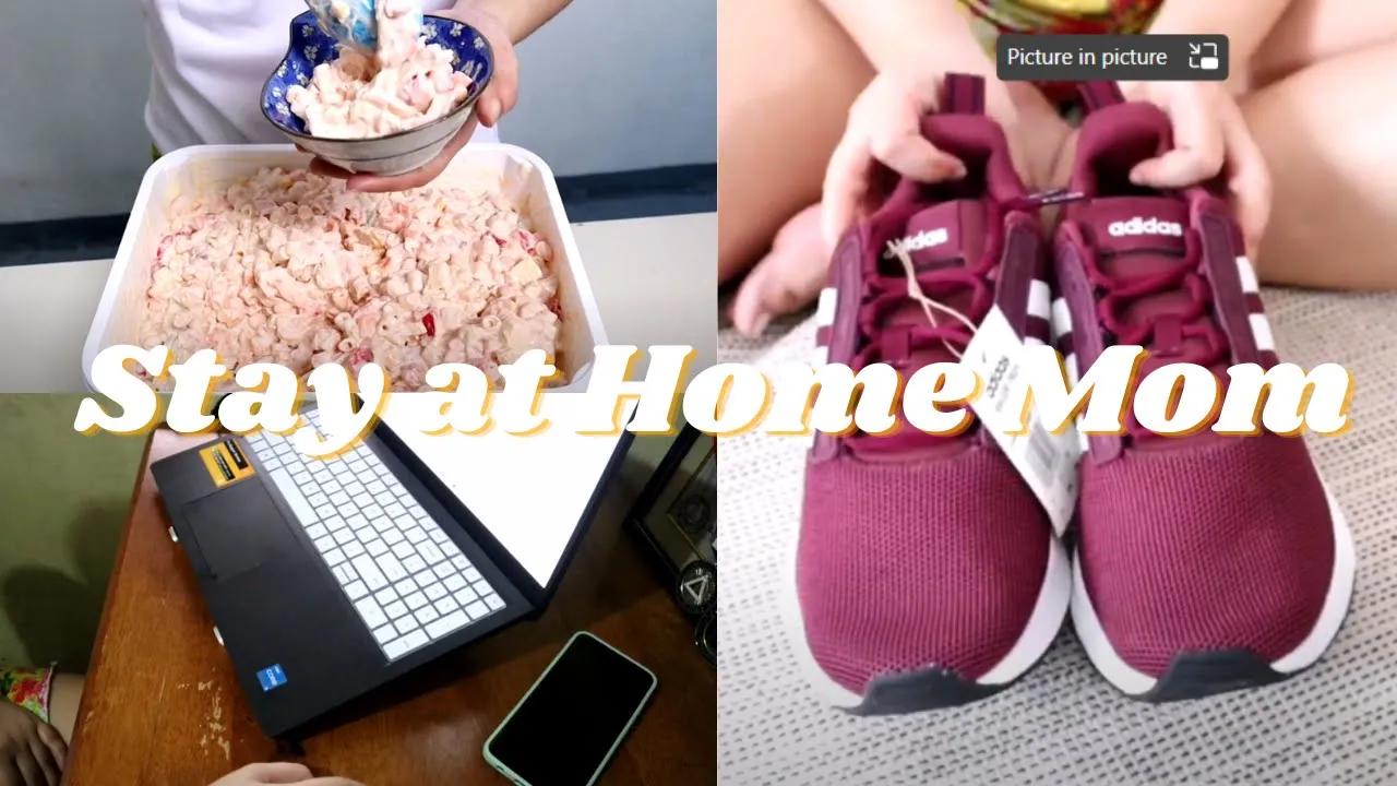 Stay at Home Mom | Cooking Macaroni Salad 🥗 | Buying Adidas on Shopee | Silent Vlog thumbnail