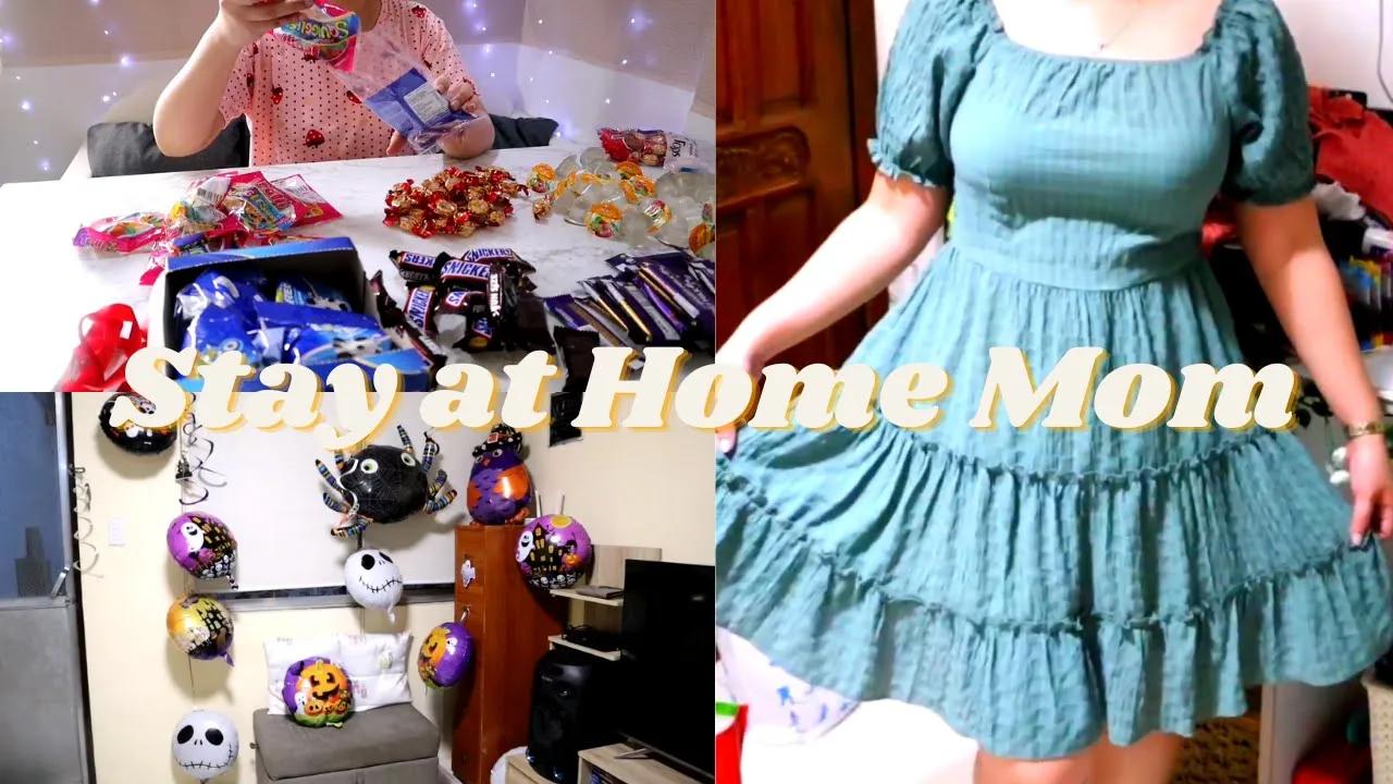 Stay at Home Mom | SM Try on Haul | DIY Trick or Treat 🧟‍♀️🕷️🕸️ | Silent Vlog | Home & DIY PH thumbnail