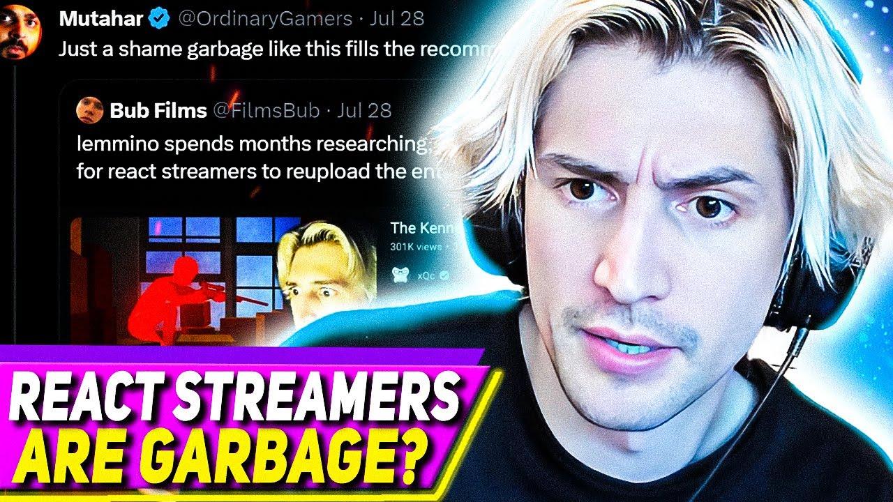 xQc CALLED OUT for React Videos thumbnail