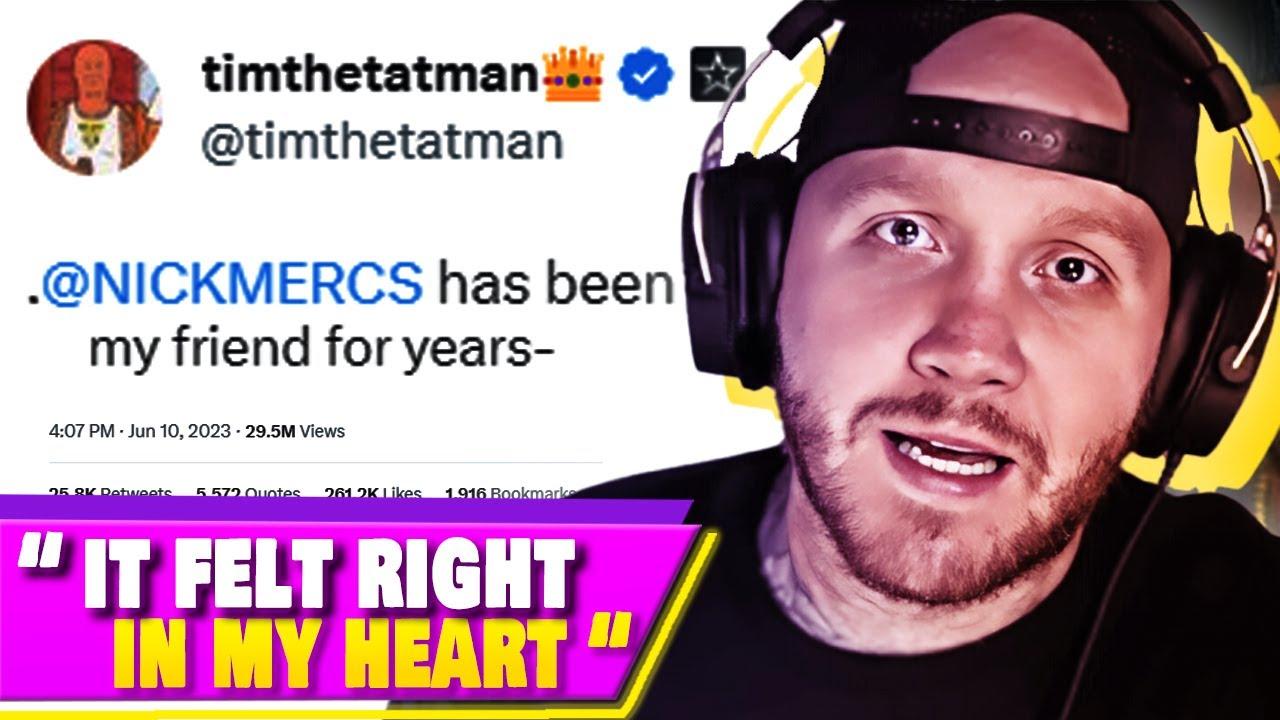 Timthetatman on Nickmercs "felt right in my heart" thumbnail