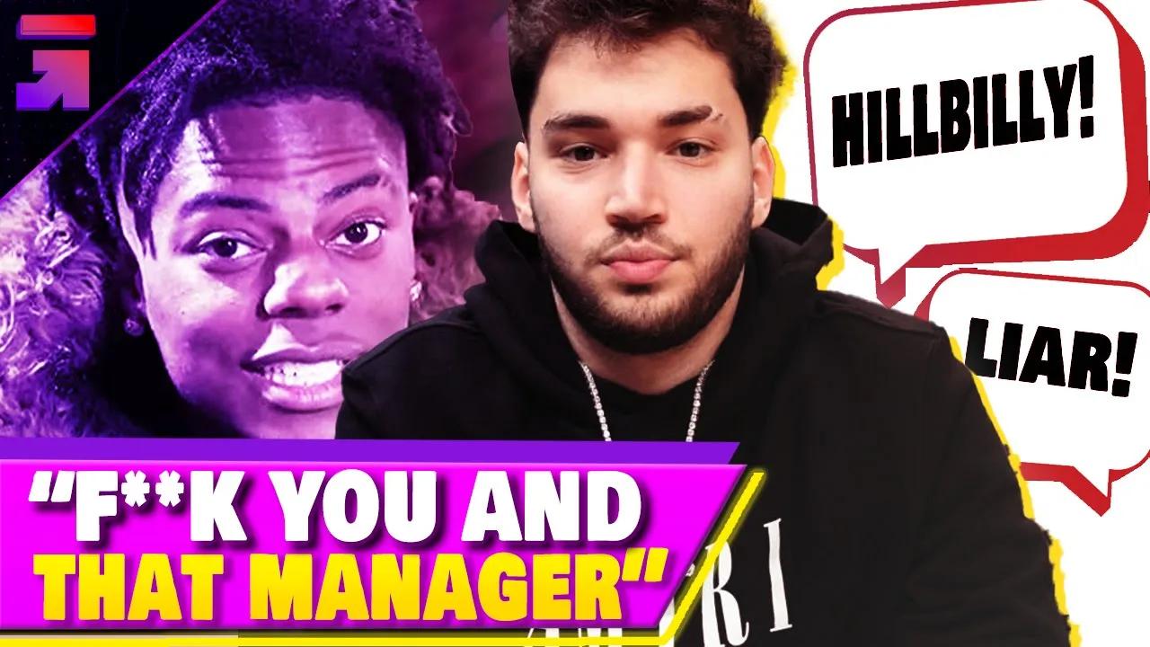 Adin Ross Says "F*ck IShowSpeeds Manager" He Ruined Speed thumbnail