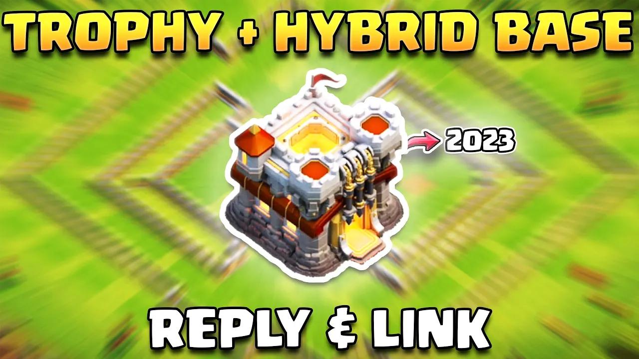 Best TH11 Trophy & Hybrid Base 2023 | Town Hall 11 Base with Reply & Link | (Clash of Clans) thumbnail