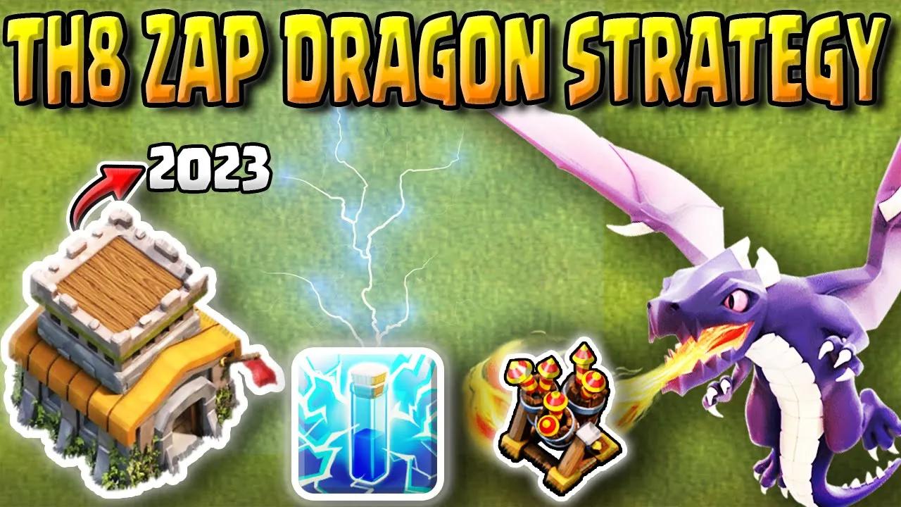 TH8 Zap Dragon Ultimate Attack Strategy | Step-by-Step Guide to Town Hall 8 Zap Dragon Strategy(COC) thumbnail