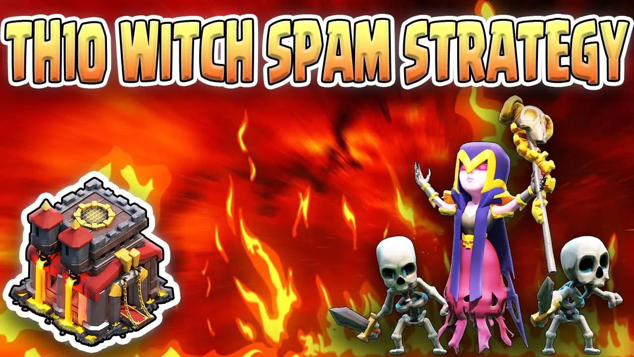 TH10 Mass Witch Attack Strategy | Town Hall 10 Golem Witch Attack Strategy in Clash of Clans (COC) thumbnail