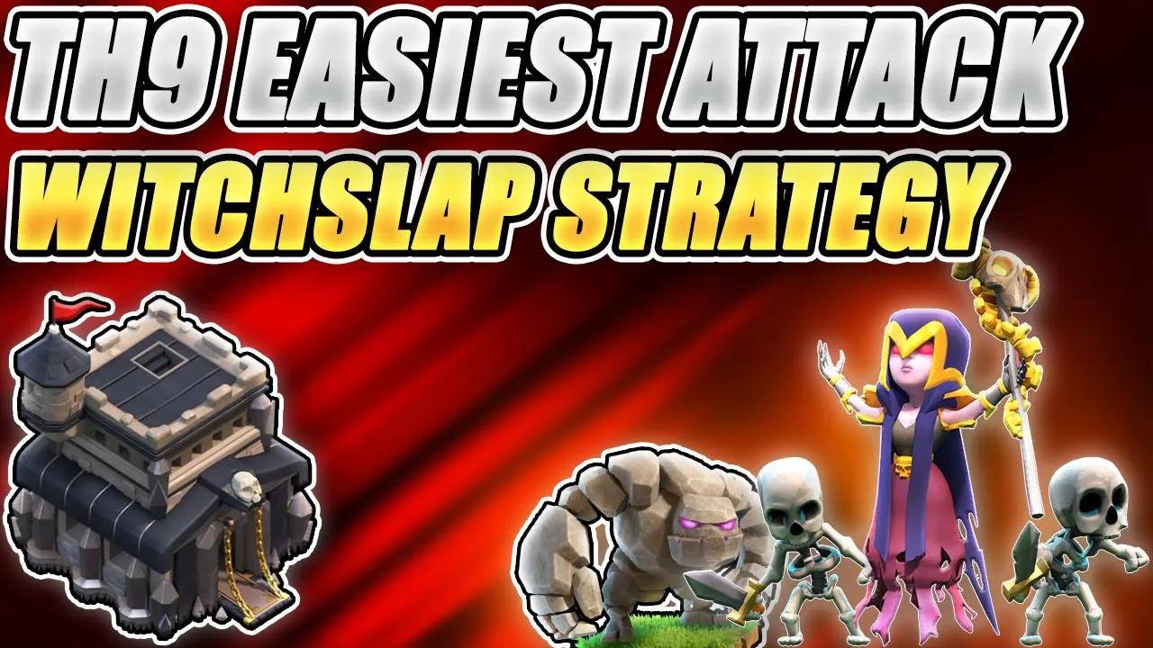 The Ultimate Guide to Witch Slap Attack Strategy at Town Hall 9 in Clash of Clans (COC) thumbnail