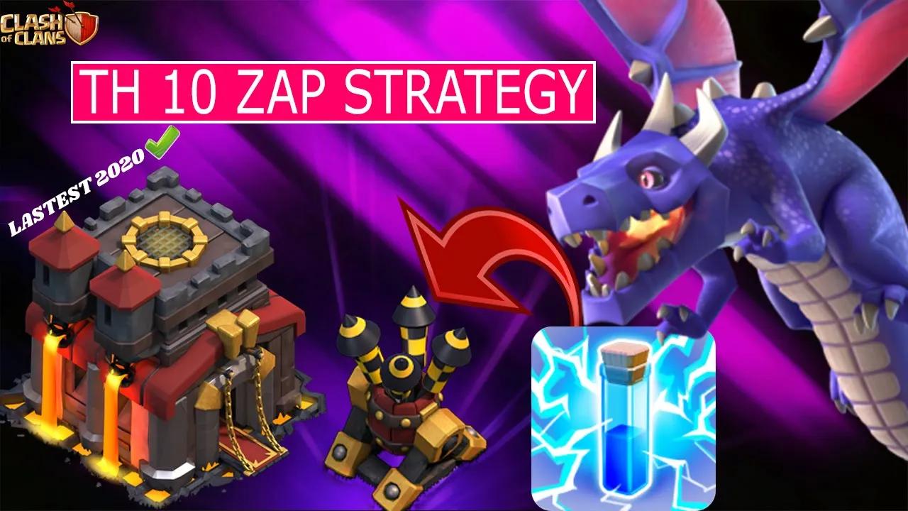 Town Hall 10 NEW ZAP DRAGON Attack Strategy | LATEST ZAP STRATEGY 2020 | Shahzex | (COC) thumbnail