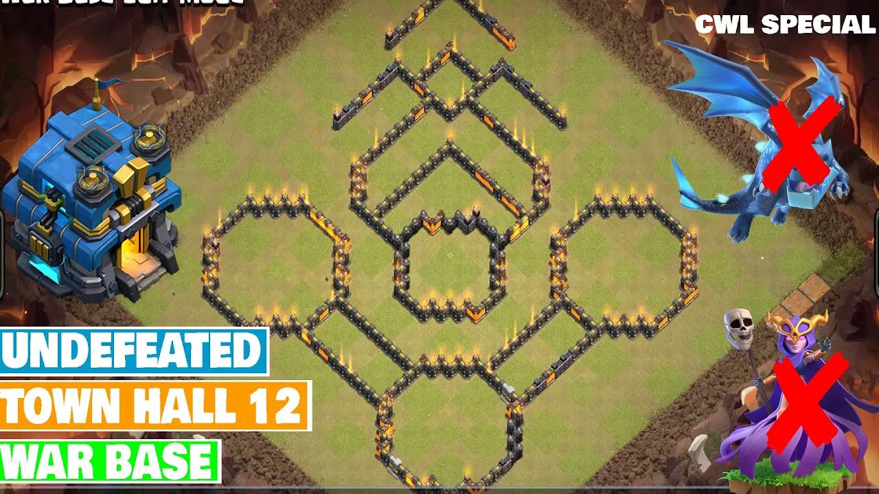 Best Town Hall 12 War Base for Max/Rush/Semi-Max | With Link | Shahzex | Clash of Clans (COC) thumbnail