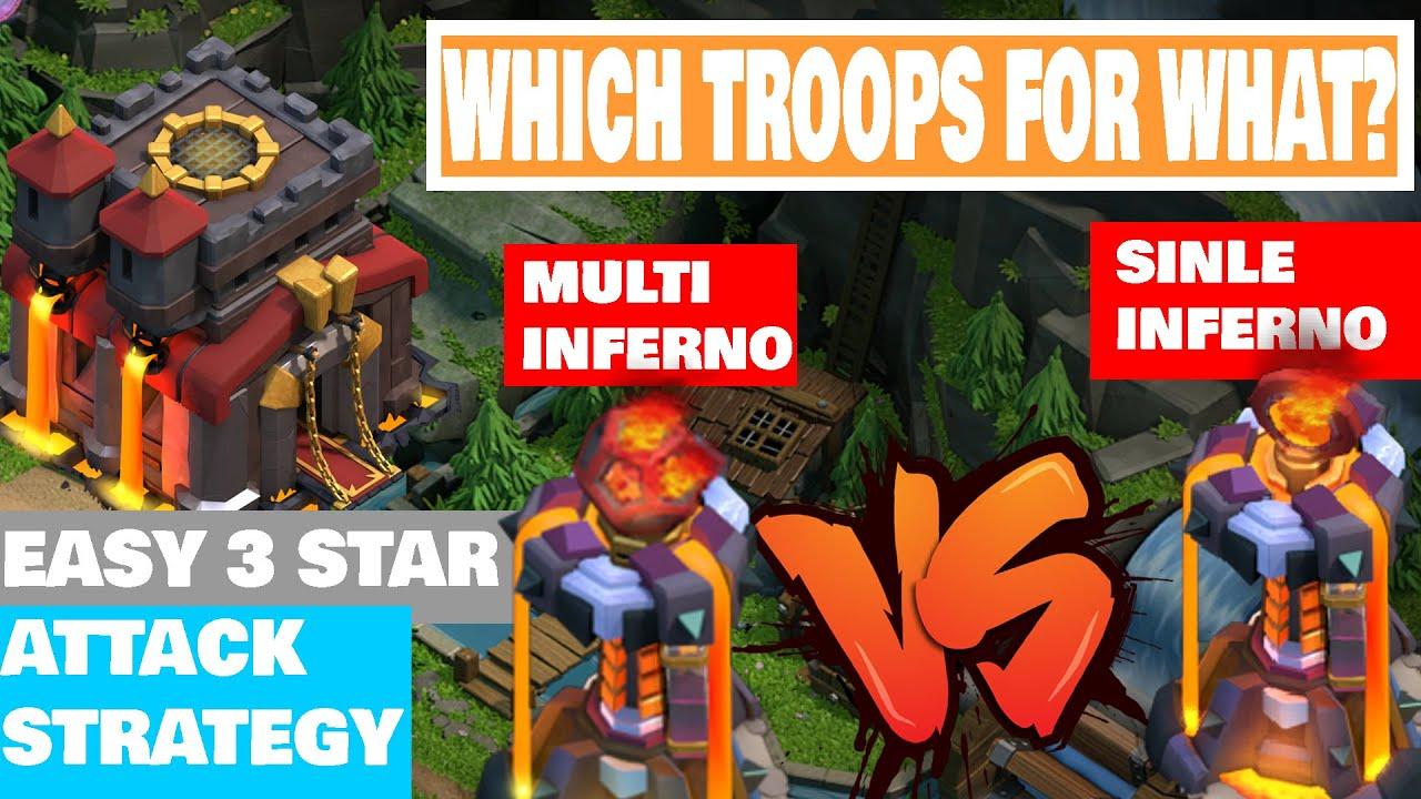 MULTI inferno Vs SINGLE inferno - Which ARMY is best for getting 3 STARS? | TH10 | Shahzex | thumbnail