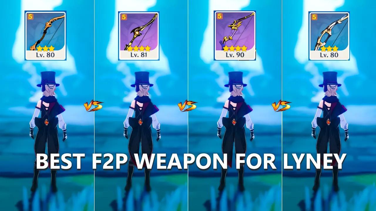 Best F2P WEAPON for Lyney !! Slingshot or Hamayumi ?? [ Genshin Impact ] thumbnail