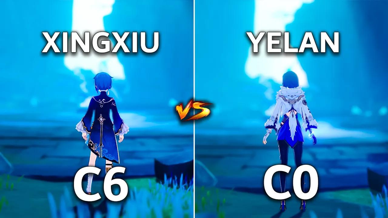 C0 Yelan vs C6 Xingqiu!! Who is the best ?? | Genshin Impact | thumbnail