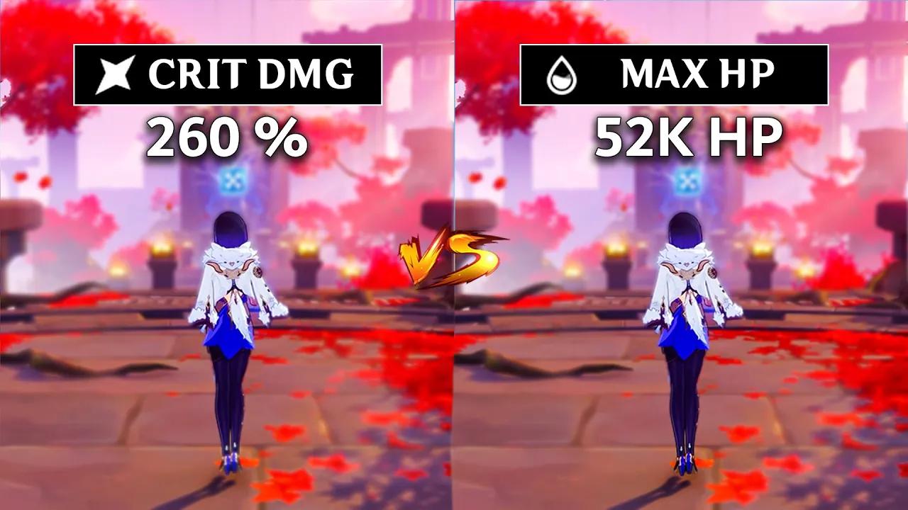 CRIT vs HP% !! 50K HP Yelan vs 260 CD Yelan !! | Genshin Impact | thumbnail