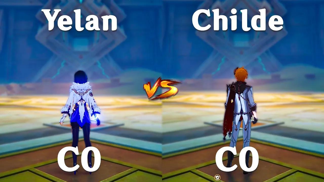 Yelan vs Childe ! Who's the Best DPS?? Gameplay Comparison !! thumbnail