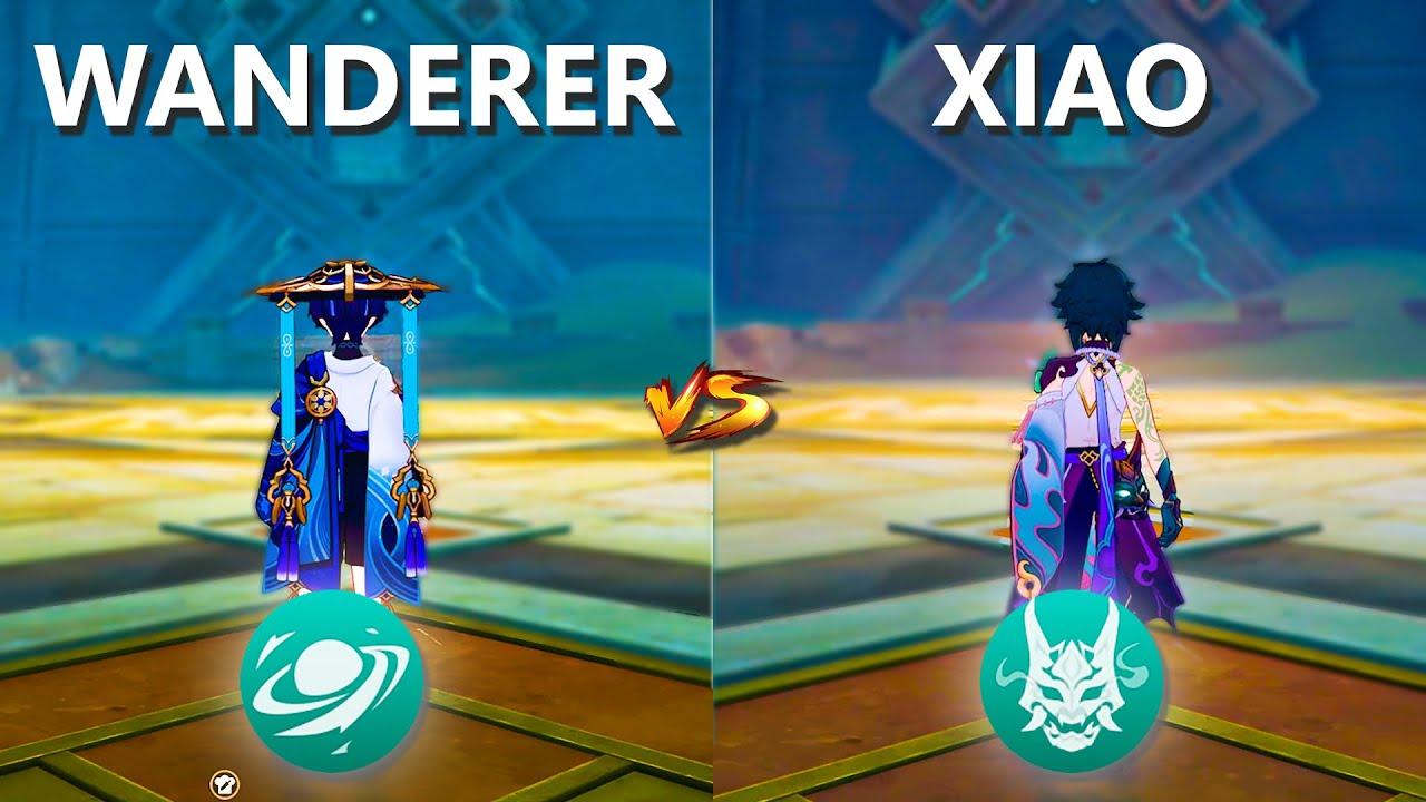 Wanderer vs Xiao!! who is the best Anemo DPS?? GAMEPLAY COMPARISON! thumbnail