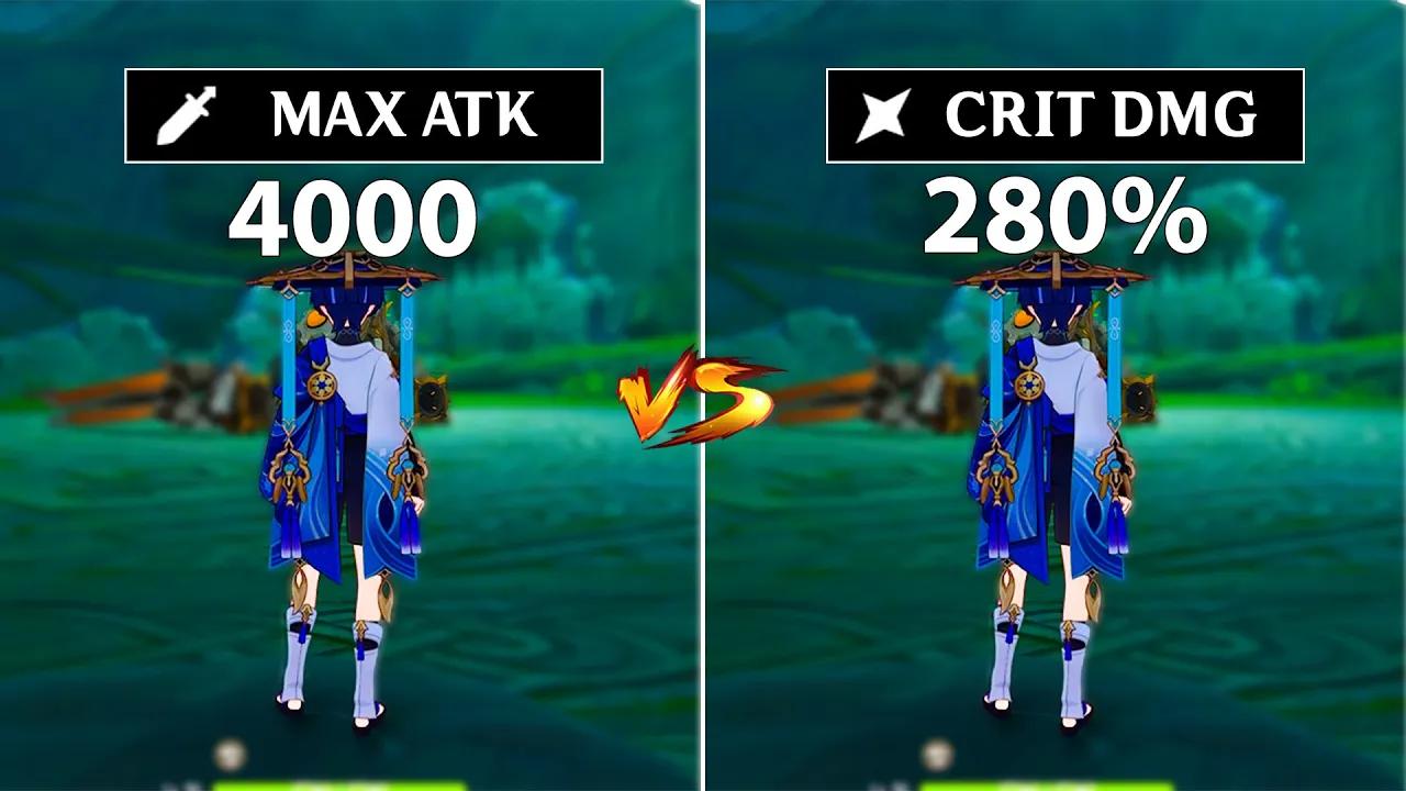 Crit vs Atk!! Best Build for Wanderer (Scaramouch)?? gameplay comparison !! thumbnail