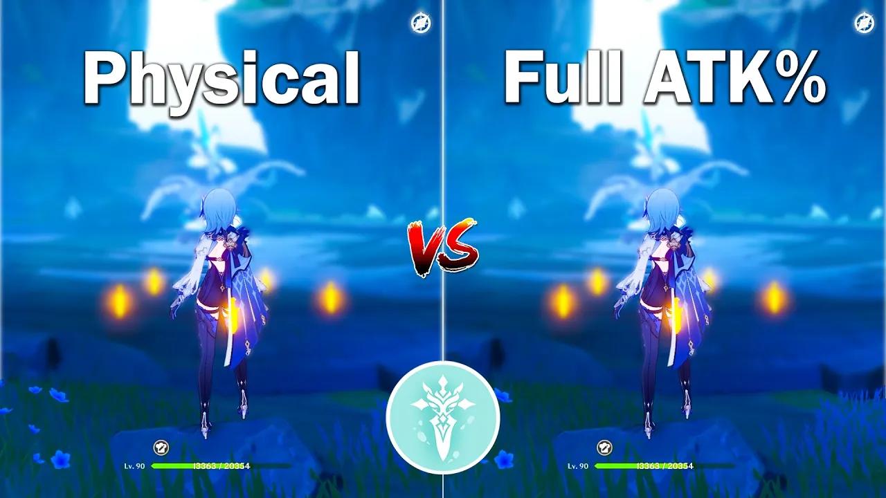 Best Build for Eula!! Full ATK Build vs Physical Build! which is the best? Gameplay COMPARISON!!! thumbnail