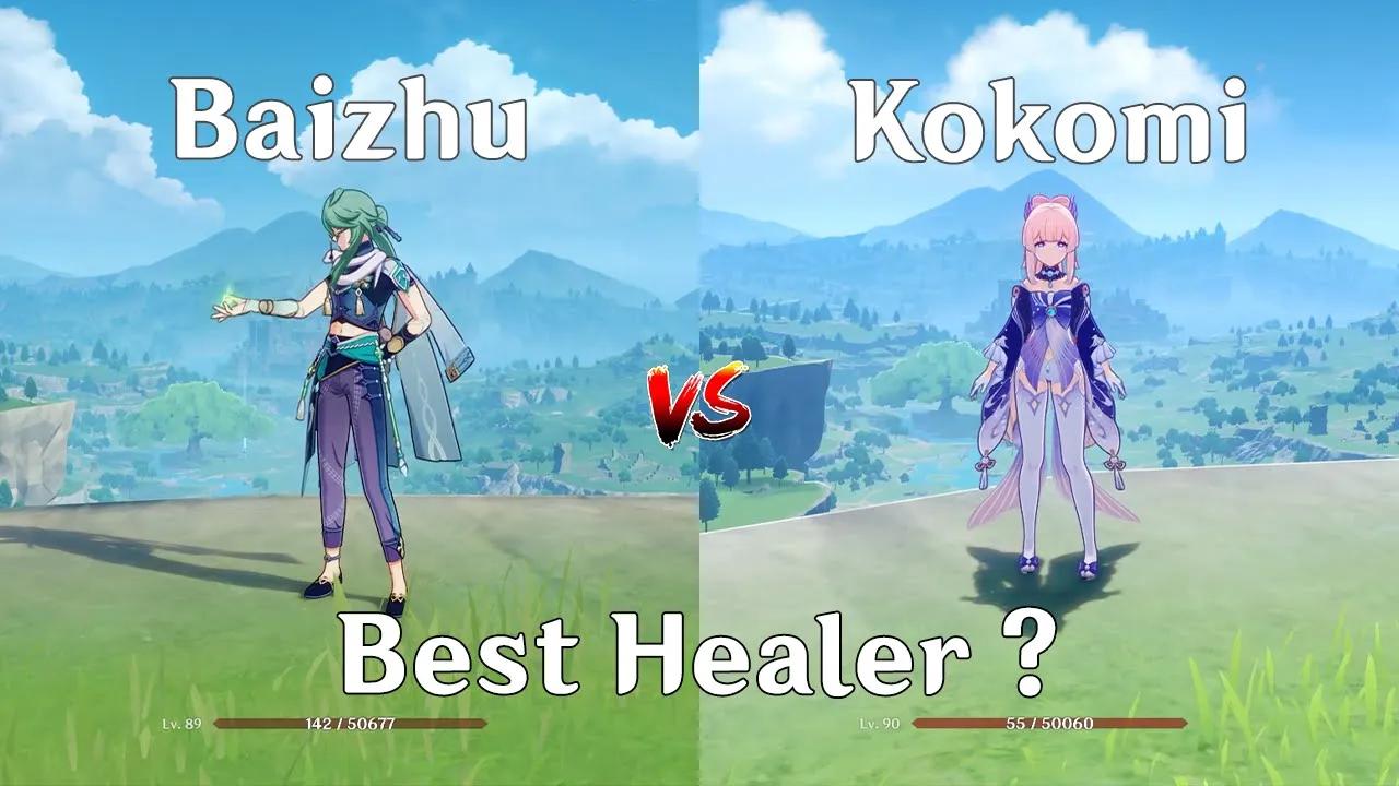 Baizhu vs Kokomi! Who is Best Healer ?? Healing gameplay comparison! thumbnail