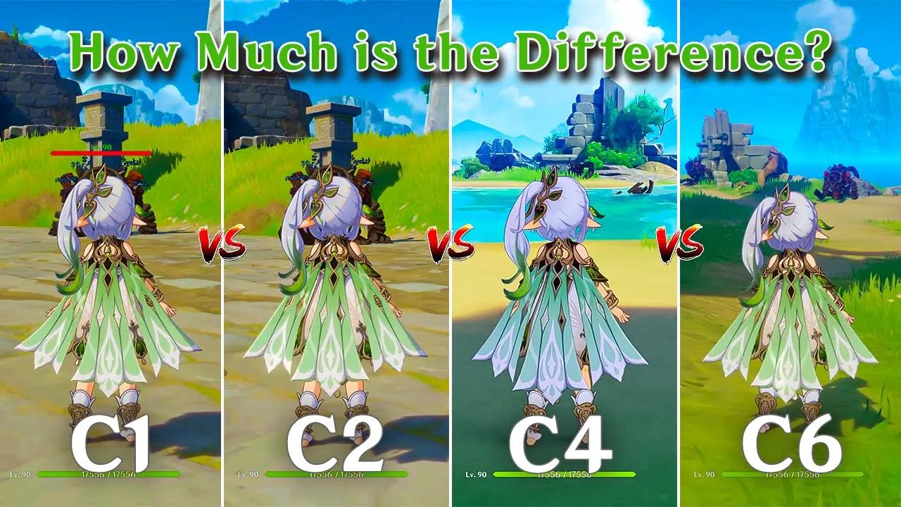 C1 Nahida to C6 Nahida comparison!! How Much is the Difference?? [ Genshin Impact ] thumbnail