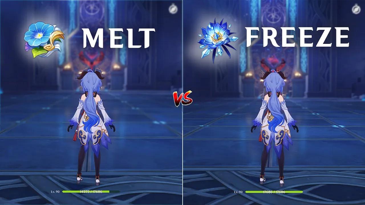 Which F2P Ganyu Build is Better? Melt or Freeze? DMG Comparison | Genshin Impact | thumbnail