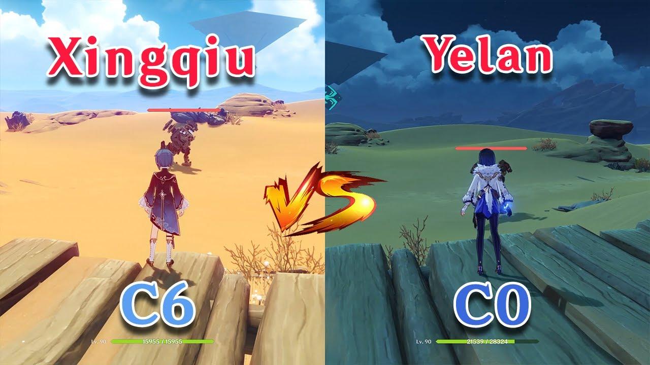 C0 Yelan vs C6 Xingqiu!! who is the best Sub-DPS??  gameplay comparison!! thumbnail