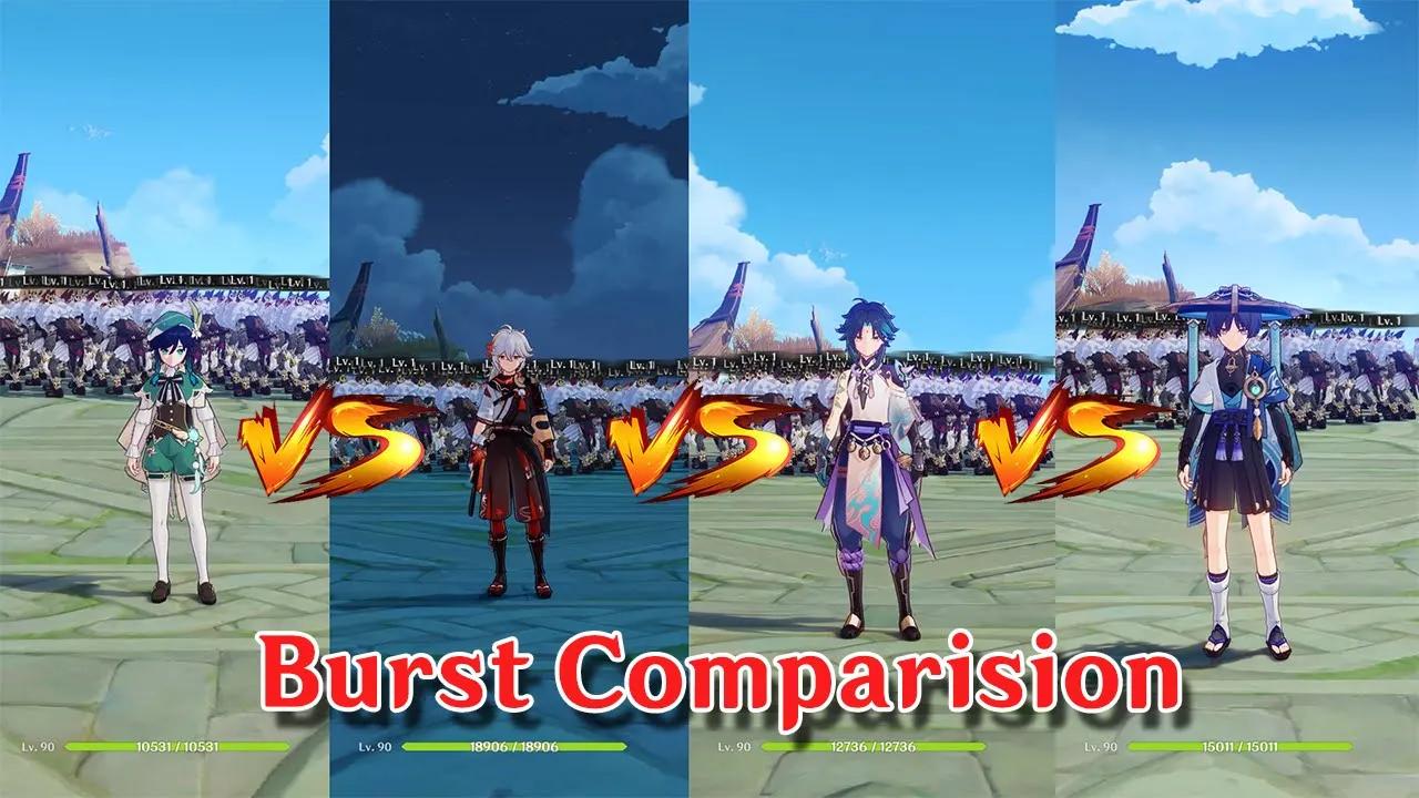 Wanderer (Scaramouch) vs Other!! who is the best?? Gameplay Burst COMPARISON!! thumbnail