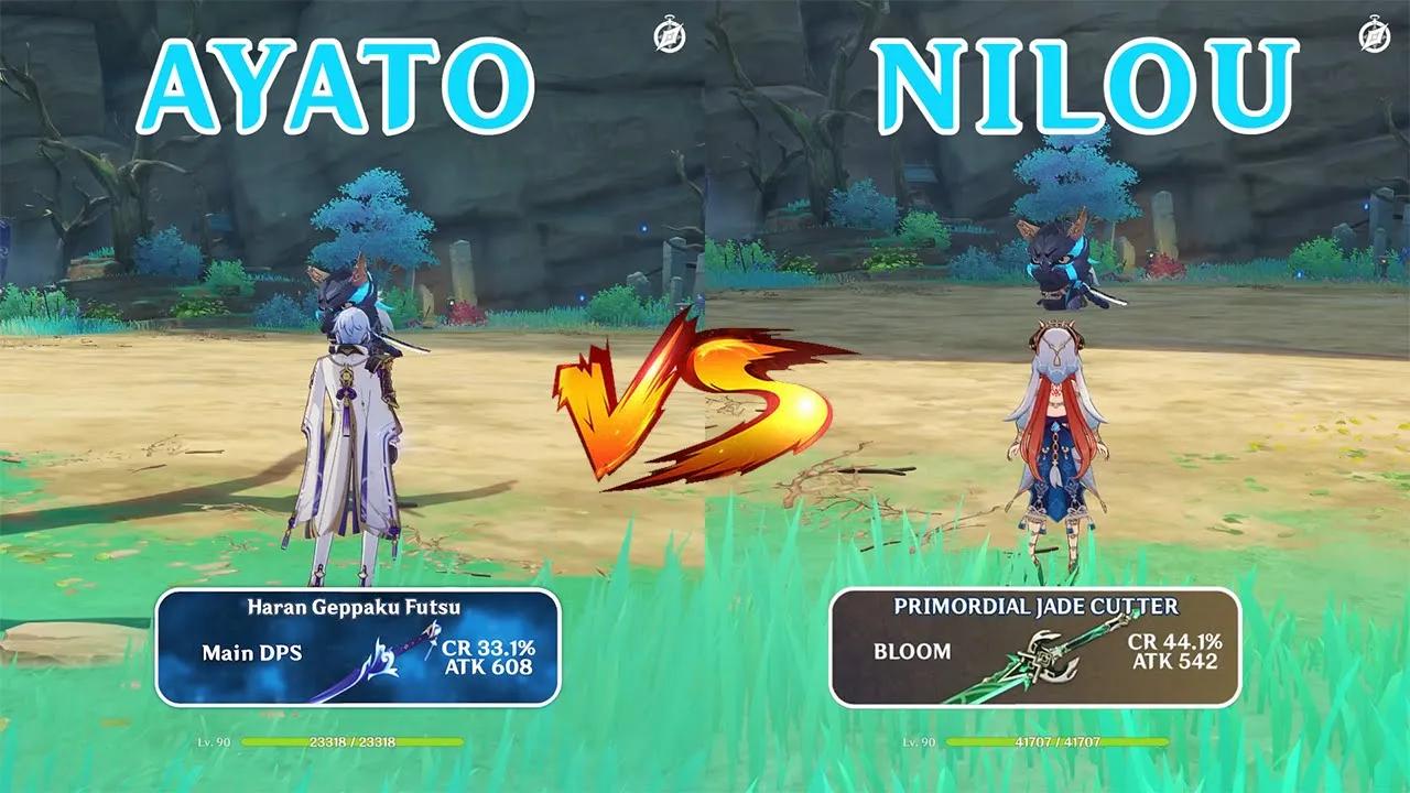 Nilou vs Ayato Vapour team comp!! Who is the best? GAMEPLAY COMPARISON!! thumbnail