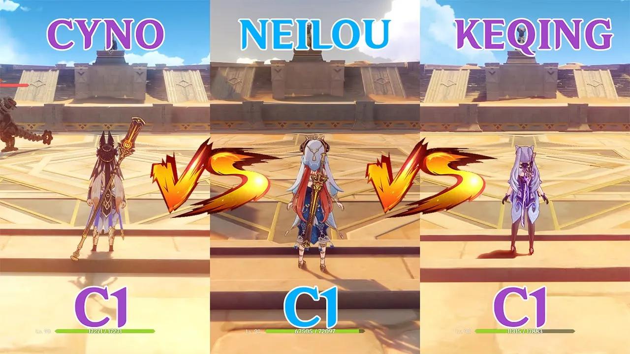 Nilou vs Cyno vs Keqing!! Who is the best? GAMEPLAY COMPARISON!! thumbnail